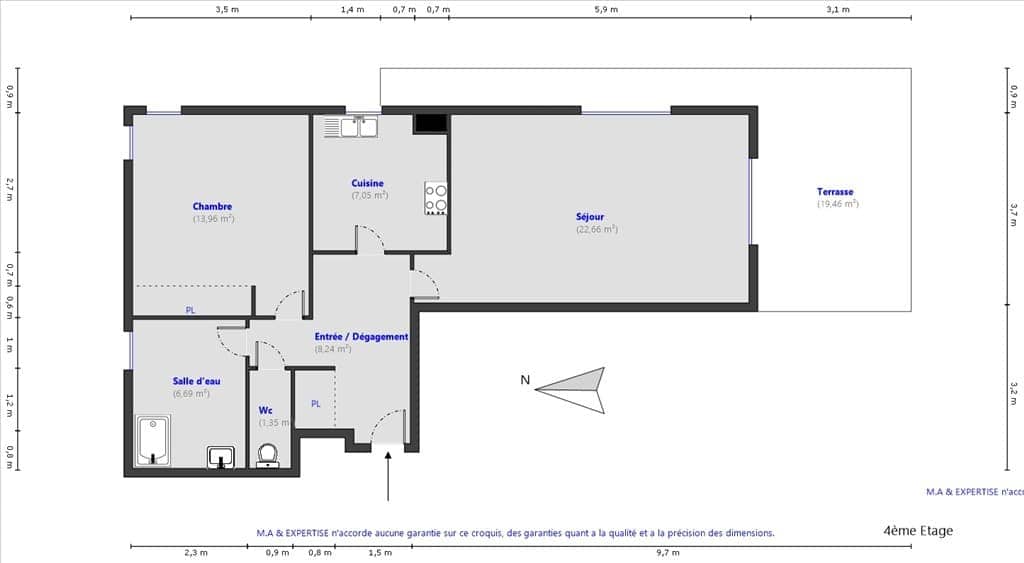 1-bedroom apartment, photo 4 of 5